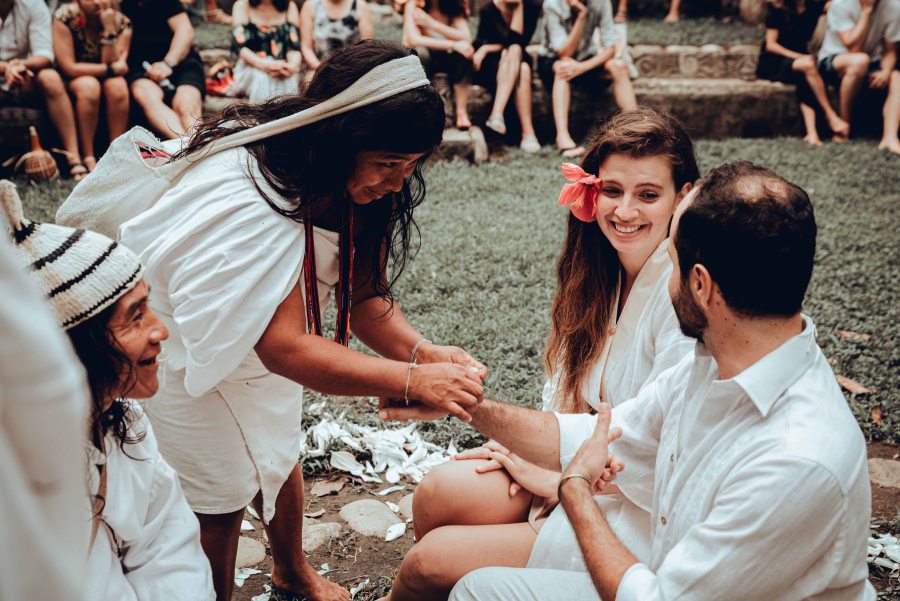 Celebración cultural de boda comunidades indígenas de la Sierra Nevada de Santa Marta, Colombia